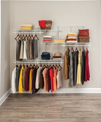 Adjustable ShelfTrack Organiser Kit 2075, 1.83m (6') up to 2.44m (8') wide